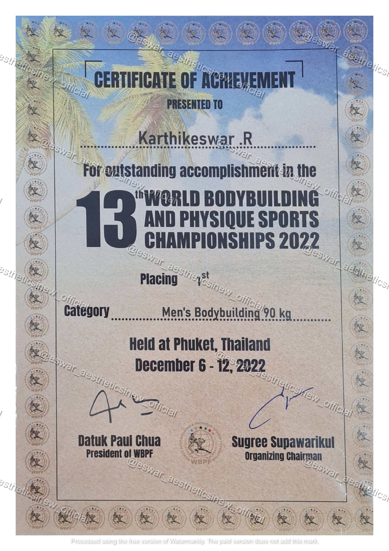 Certificate 1